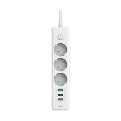 Havit SP8813 3 AC Slot + 3 USB switch Power Strip