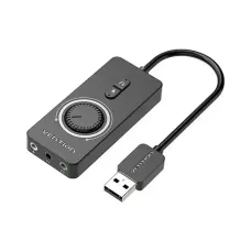 VENTION CDRBB USB 2.0 External Stereo Sound Adapter with Volume Control