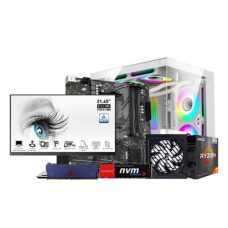 AMD Ryzen 7 5700G 8GB DDR4 RAM 256GB SSD Desktop PC With MSI PRO MP223 E2 Monitor