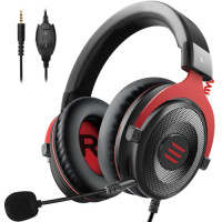 EKSA E900 Red Noise Cancelling Stereo Gaming Headset