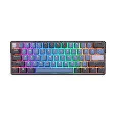 Royal Kludge RK61 Plus Indigo Tri Mode RGB 61 Keys Hotswappable Mechanical Blue Switch Gaming Keyboard 