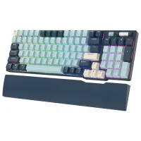 Royal Kludge RK96  Forrest Blue Tri Mode RGB Hot Swap Mechanical Keyboard (Forrest Blue)