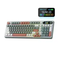 Royal Kludge S98 Camping Tri-Mode Hot-Swappable Chartreuses Switch Mechanical Keyboard With Display 