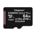 Kingston CANVAS SELECT PLUS SDCS2 64GB MicroSDXC Memory Card