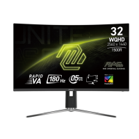 MSI MAG 32CQ6PF 31.5" 180Hz Rapid VA WQHD Curved Gaming Monitor